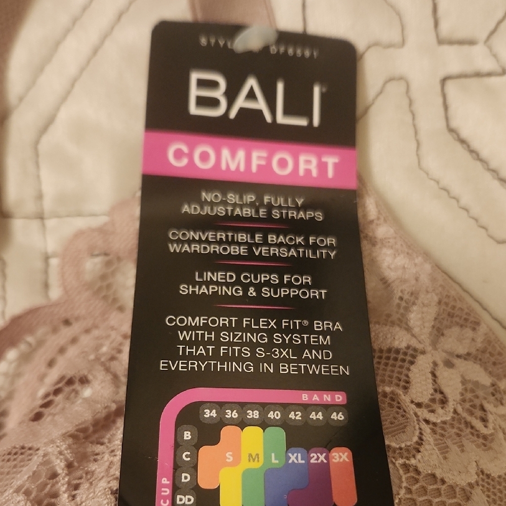 Bali Women's Comfort Lace Bra - New With Tags - Picture 2 of 7